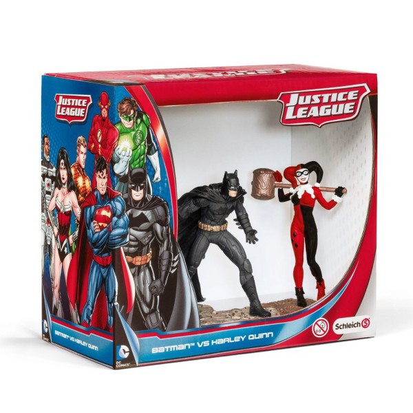 Scenery Pack Super-héros : Justice League : Batman vs Harley Quinn - Schleich-22514