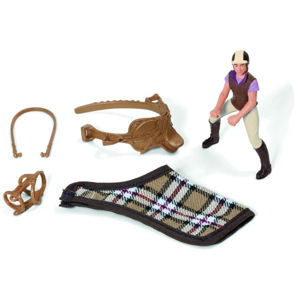 Set équitation : Figurine cavalière et accessoires - Schleich-42057