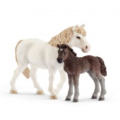 Figurines chevaux : Ponette et poulain