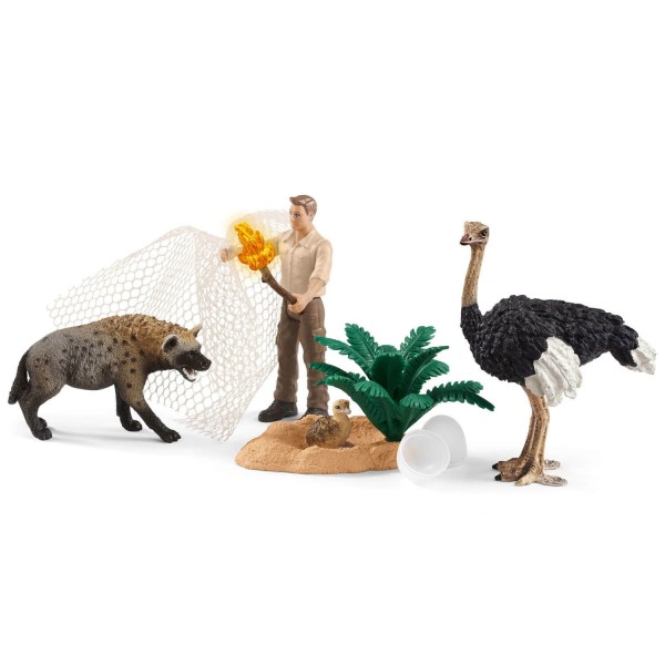 Figurines Wild Life : Attaque de la hyène - Schleich-42504