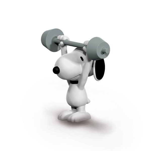 Figurine Snoopy haltérophile - Schleich-22075