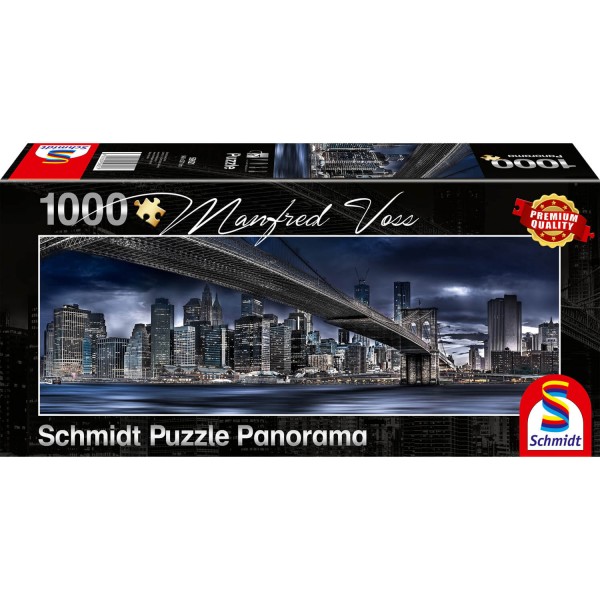 Puzzle Panoramique Pi Ces New York Nuit Noire Jeux Et Jouets