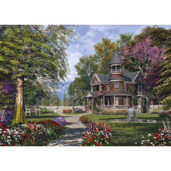 1000 pieces puzzle: mansion with turret - Schmidt-59617