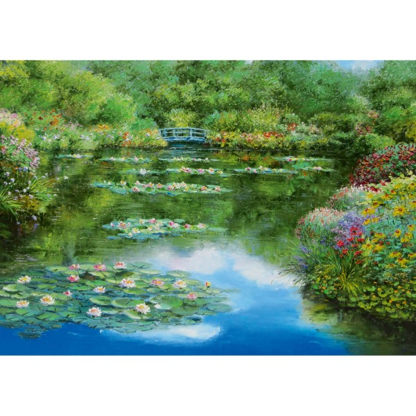 1000 pieces puzzle: Water lily pond - Schmidt-59657