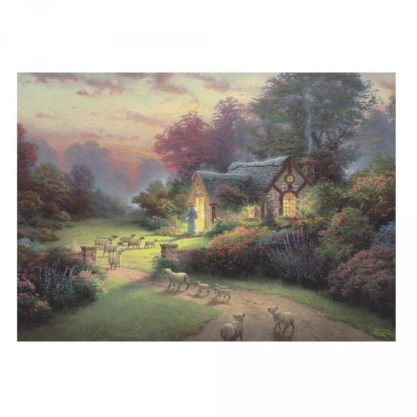 1000 Teile Puzzle: Cottage des Guten Hirten - Spirit, Thomas Kinkade - Schmidt-59678