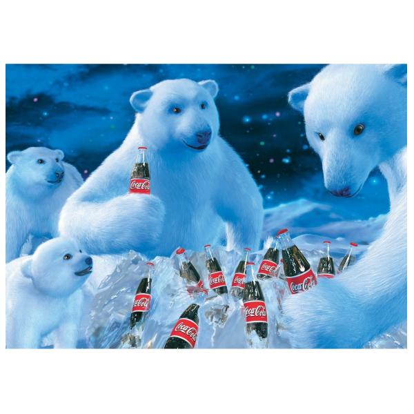 Puzzle 1000 Teile Coca Cola Eisbär - Schmidt-59913
