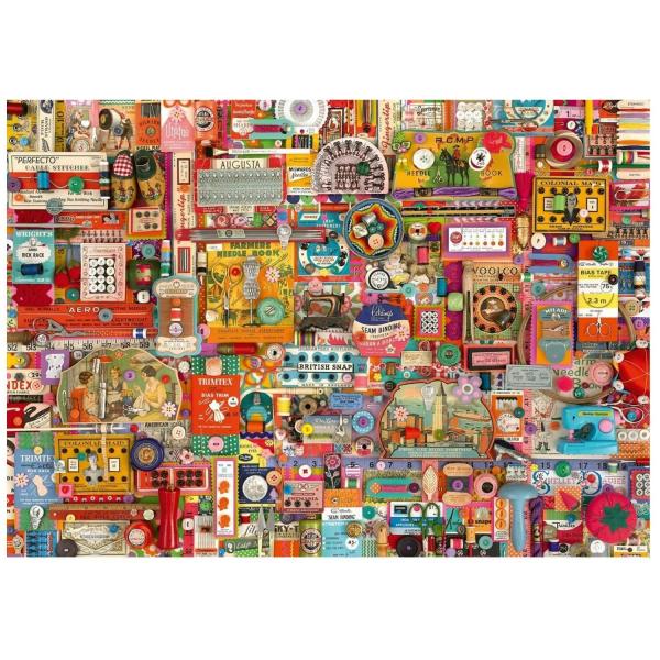 1000 pieces PUZZLE: VINTAGE MATERIAL FOR CREATIVE LEISURE - Schmidt-59697