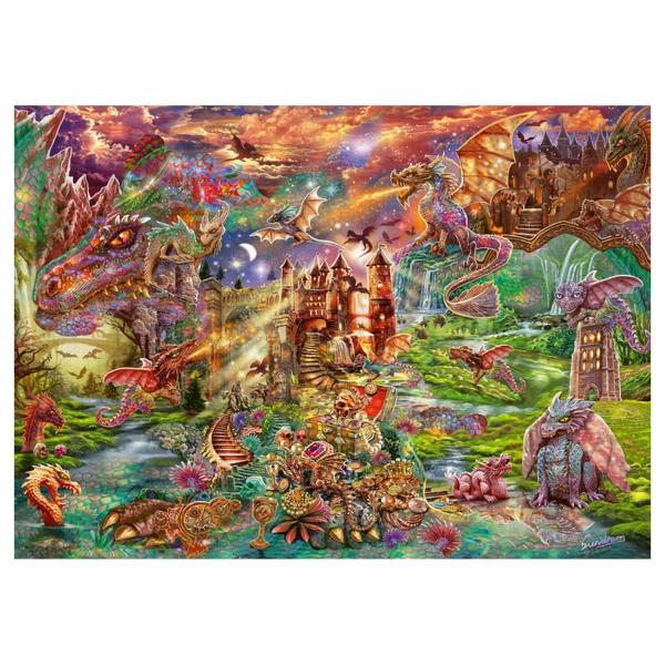Puzzle 2000 pieces: The treasure of the dragons - Schmidt-58971