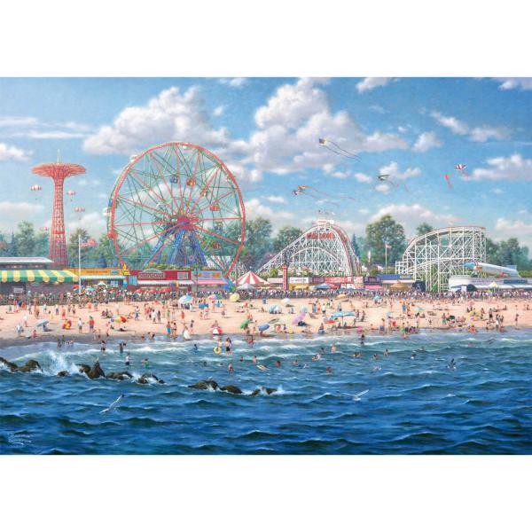 Puzzle 1000 pièces : Thomas Kinkade : Coney Island - Schmidt-57365