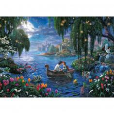 Puzzle de 1000 piezas : Thomas Kinkade : La Sirenita y el Príncipe Eric, Disney