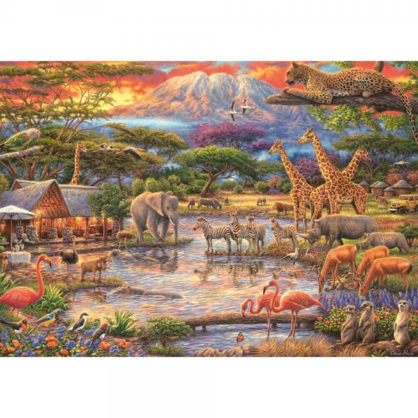 Puzzle 500 pièces : Paradis sur le Kilimandjaro - Schmidt-59708