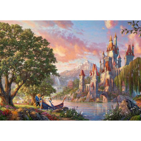 3000 piece puzzle : Thomas Kinkade : Belle's Magical World, Disney - Schmidt-57372