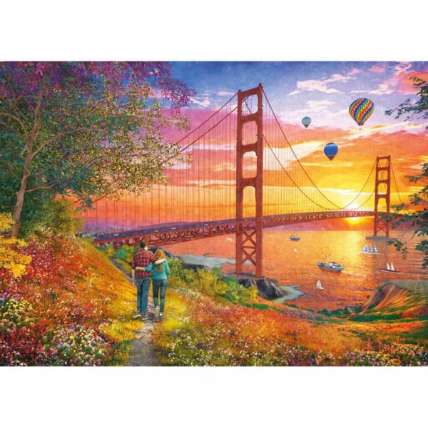 Puzzle 2000 pièces : Promenade vers le pont du Golden Gate - Schmidt-59773