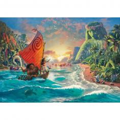1000 piece puzzle : Thomas Kinkade : Vaiana, Disney