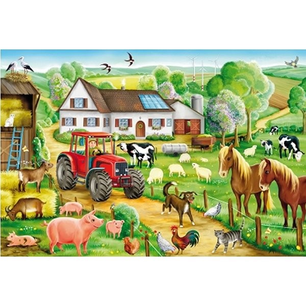 100 Teile Puzzle - Happy Farm - Schmidt-56003