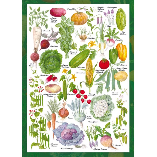 Puzzle 1000 pièces : The countryside collection : Potager - Schmidt-59567