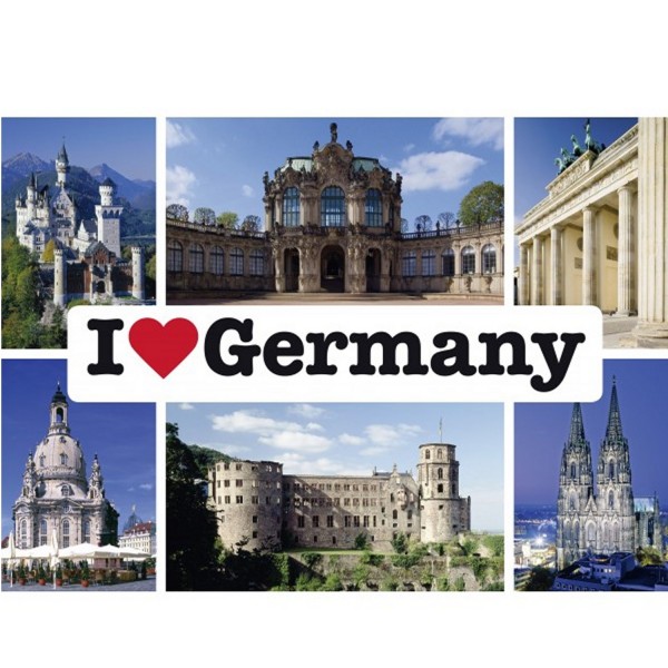 Puzzle 1000 pièces : I Love Germany - Schmidt-59280