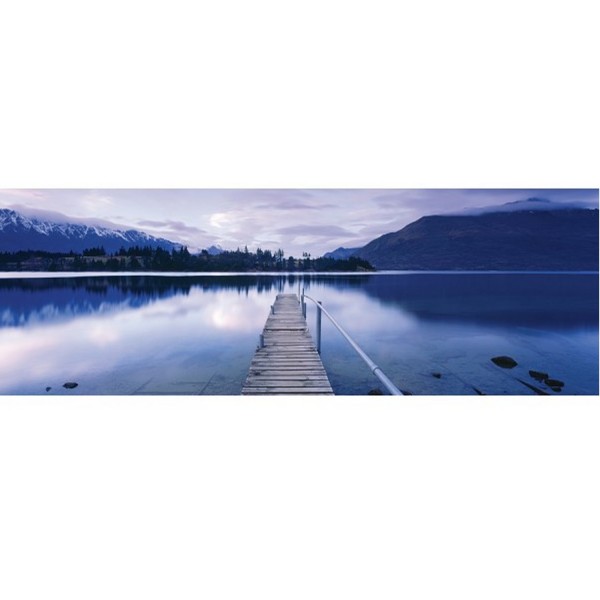 Puzzle 1000 pièces panoramique Mark Gray : Lac Wakatipu, Nouvelle Zélande - Schmidt-59291