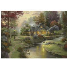 Puzzle 1000 pièces Thomas Kinkade : Calme vespéral