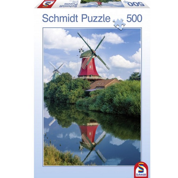 Puzzle 500 pièces : Moulins à vent - Schmidt-57360