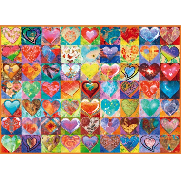 Puzzle de 1000 pièces : coeur à coeur - Schmidt-58295