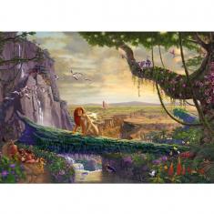 Puzzle Disney de 6000 piezas: Thomas Kinkade: El Rey León, Regreso a Pride Rock