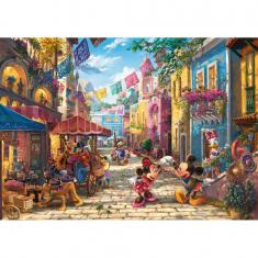 Disney 6000-teiliges Puzzle: Thomas Kinkade: Mickey und Minnie in Mexiko