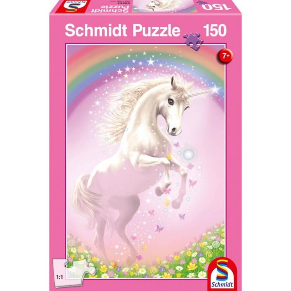 150 Teile Puzzle: Rosa Einhorn - Schmidt-56354