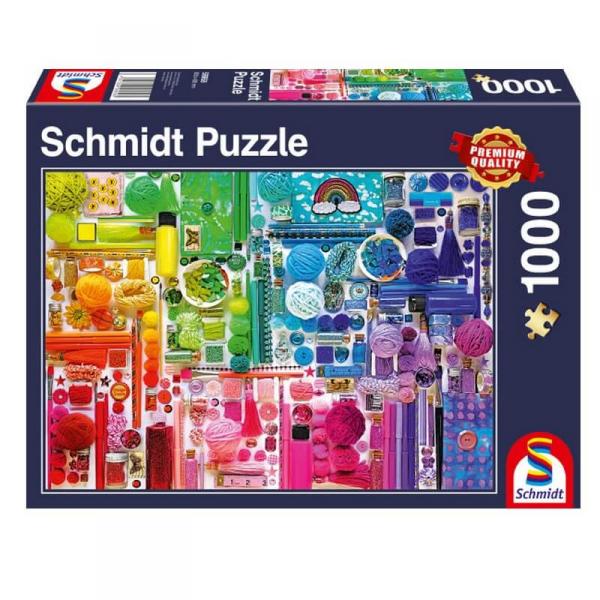 Puzzle 1000 pièces : Les couleurs de l'arc-en-ciel - Schmidt-58958
