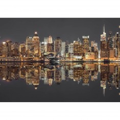 Puzzle mit 1500 Teile: New Yorker Skyline bei Nacht