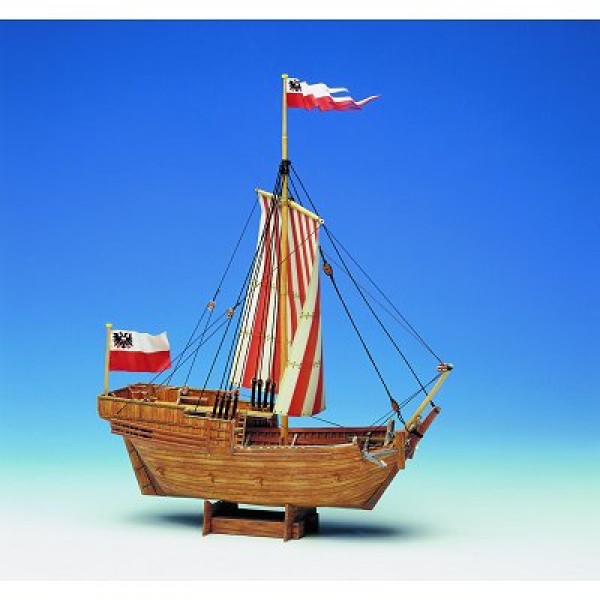 Maquette en carton : Barque marchande du Moyen Age - Schreiber-Bogen-590