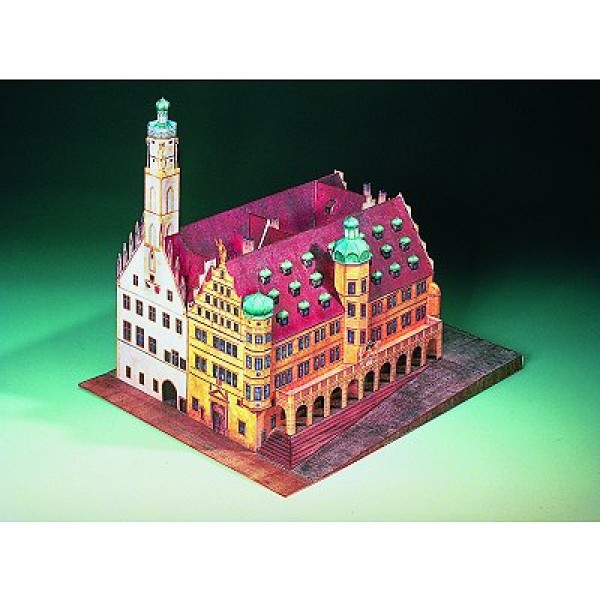 Maquette en carton : Hôtel de Ville de Rothenbourg, Allemagne  - Schreiber-Bogen-72432