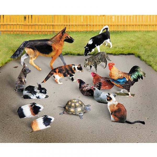 Maquette en carton : Les animaux domestiques  - Schreiber-Bogen-687