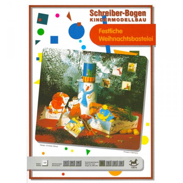 Maquette en carton pour enfants : Bricolage de fête de Noël - Schreiber-Bogen-72616