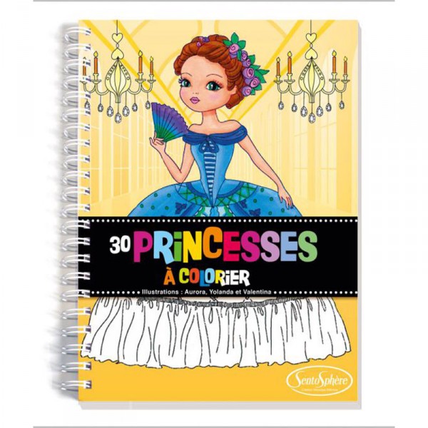 Carnet de coloriage : Princesses - Sentosphere-9005