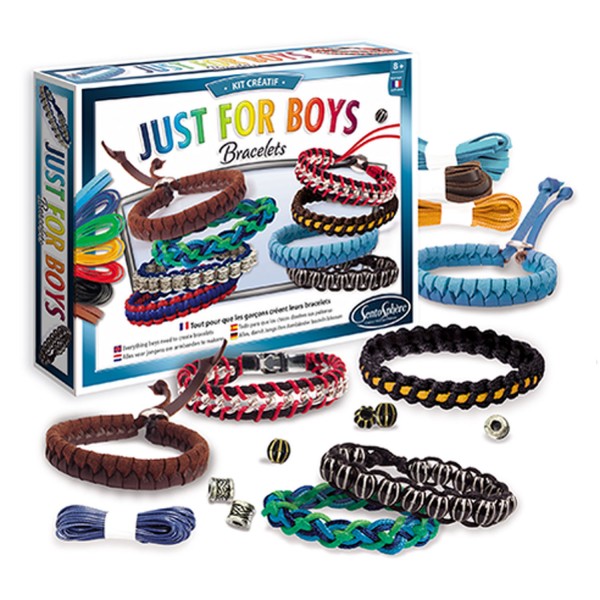 Kit créatif Bracelets : Just for boys - Sentosphere-835