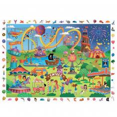Puzzle 100 pieces : Search and find - Funfair