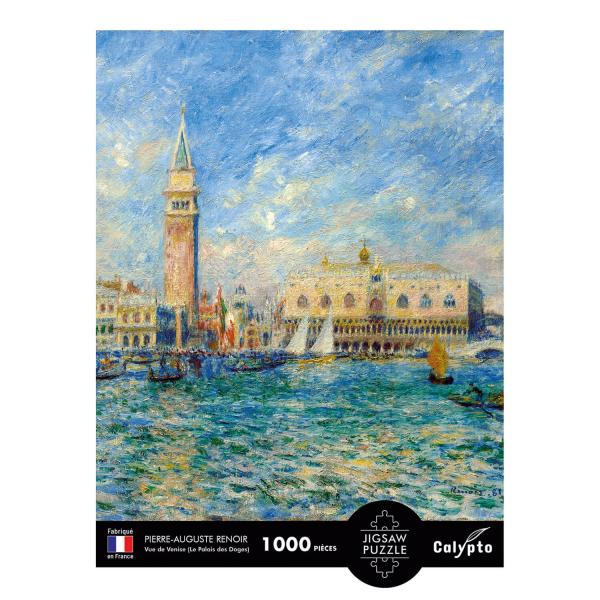 Puzzle 1000 pièces : Vue de Venise (Le Palais des Doges), Pierre-Auguste Renoir - Sentosphere-7007