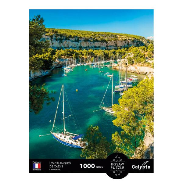 Puzzle 1000 pièces : Les Calanques de Cassis, Côte d'Azur - Sentosphere-7105