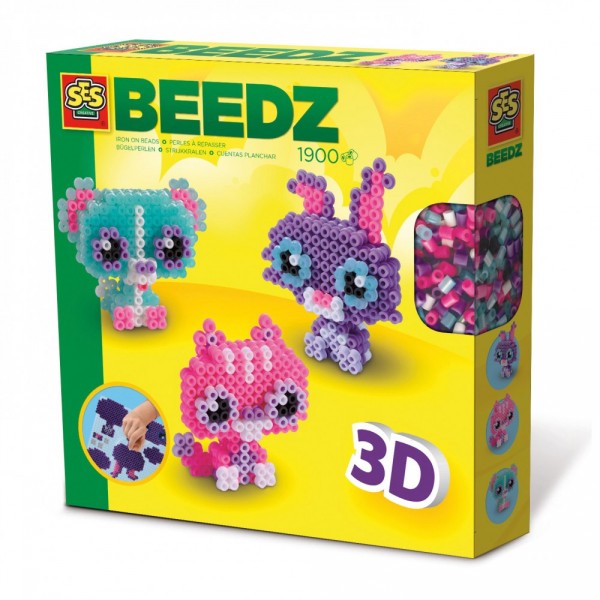 Perles à repasser Beedz : Tes amis les animaux en 3D - SES Creative-6254