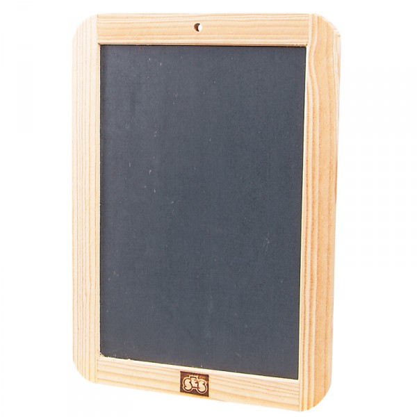 Ardoise 25 x 18 cm avec cadre en bois - SES Creative-00501