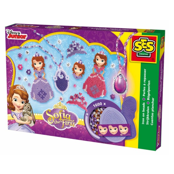 Boîte de perles Technique à repasser : Princesse Sofia Disney : 1600 pièces - SES Creative-14732