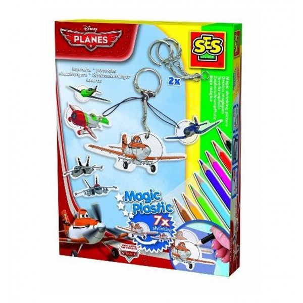 Dessins magiques Magic Plastic : Porte-clés Disney Planes - SES Creative-14695