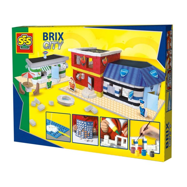 Jeu de construction Brix City : La ville - SES-Créative-14589