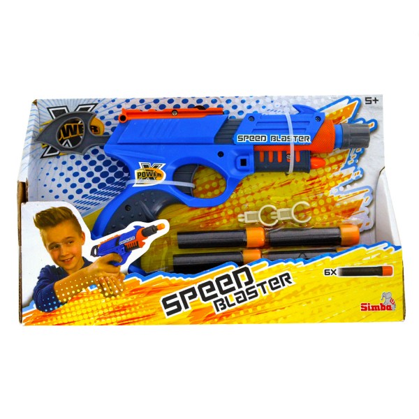 Pistolet X-Power Speed Blaster : Bleu - Simba-107210057B