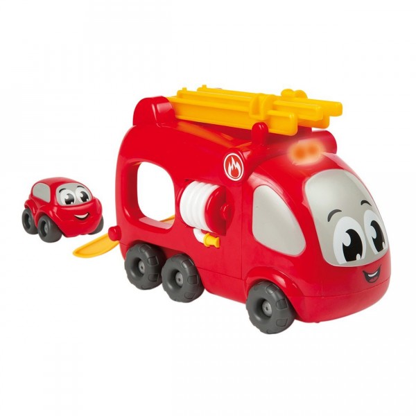 Camion de pompiers Vroom Planet avec mini bolide - Smoby-7/120206