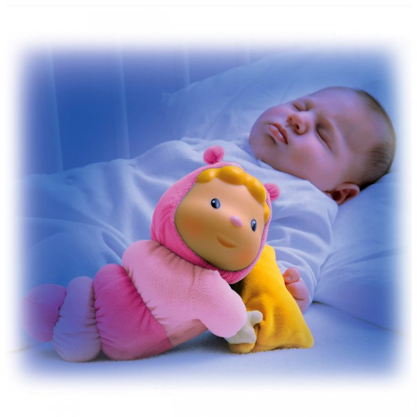 Peluche veilleuse Cotoons Glowing Chowing : Rose - Smoby-211333R