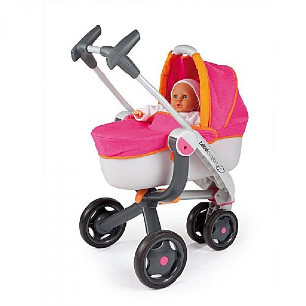 Poussette pour poupée Bébé Confort : Combi poussette landau 3 roues (sans poupée) - Smoby-550191
