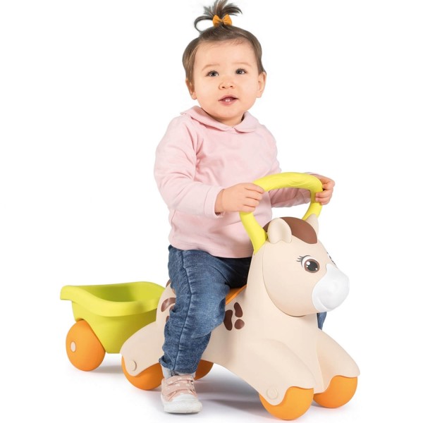 Porteur Baby Pony avec remorque - Smoby-721500