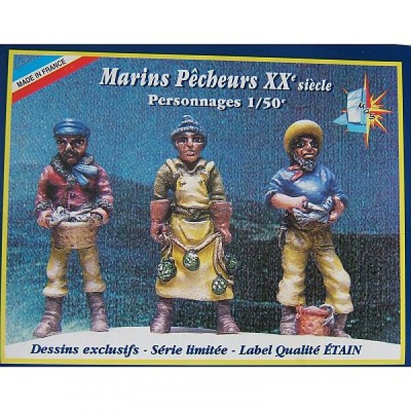 Figurines coffret de 3 figurines : Marins - Soclaine-BPF15